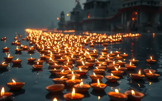 Deepdaan at Harsiddhi Deepstambh
